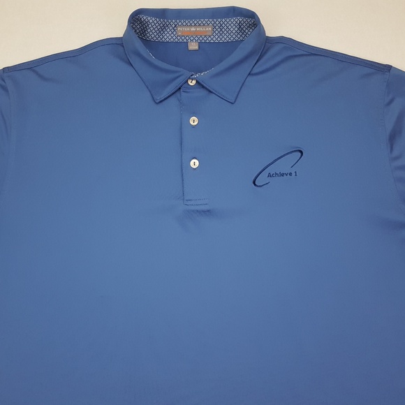 Peter Millar Blue Polo XL Summer Comfort Golf Shir - Picture 8 of 8